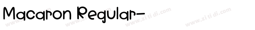 Macaron Regular字体转换